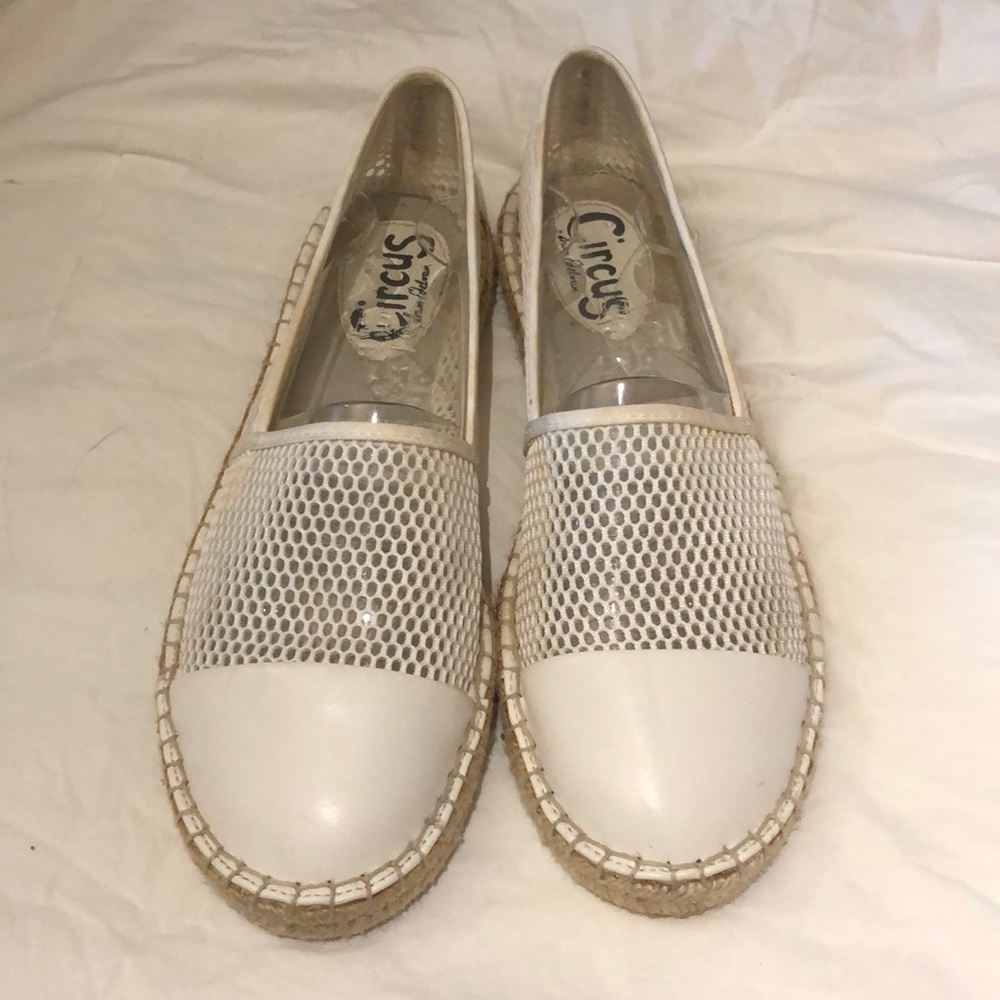 Sam Edelman Circus white mesh shoes espadrilles size 8.5